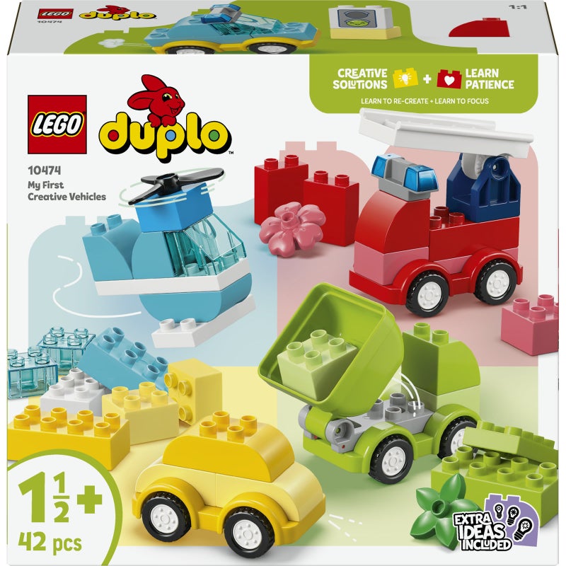 LEGO DUPLO My First Creative Vehicles 10474 Building Toy Set (42 Pieces) - Image 2